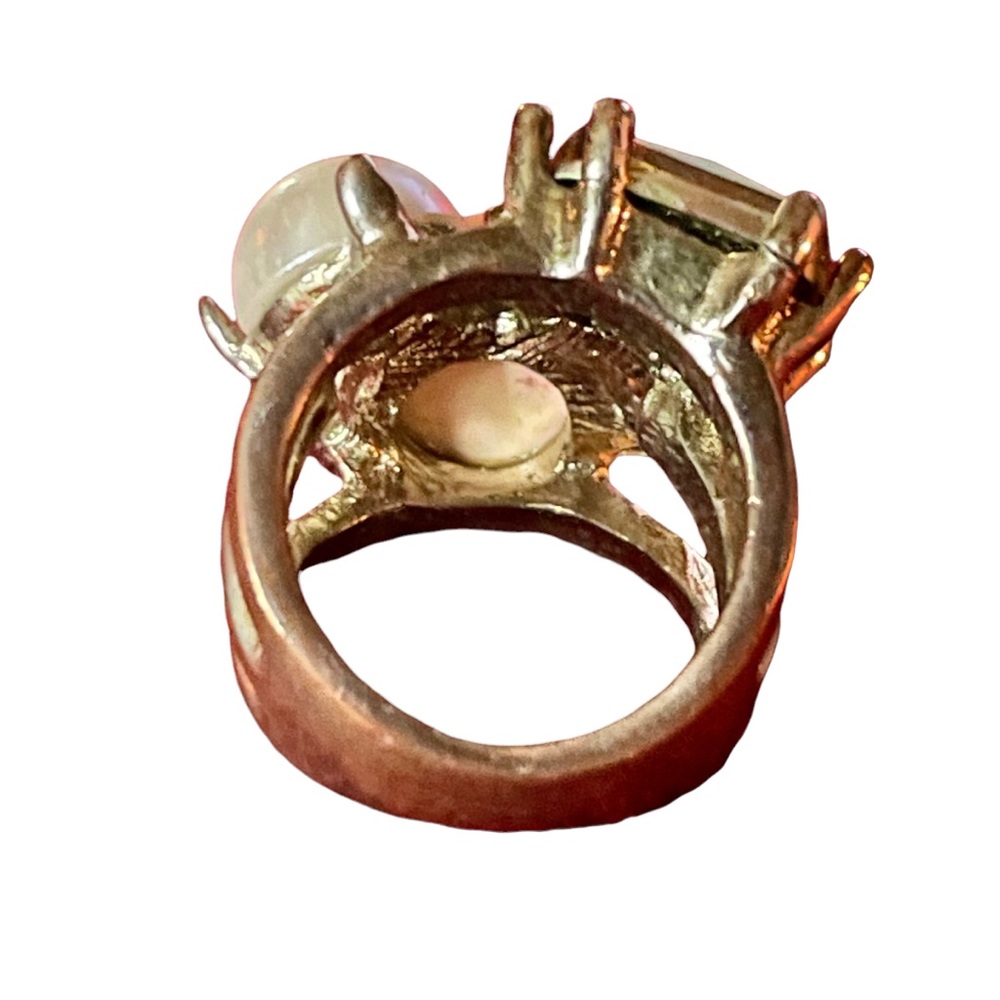 Vintage Multi Stone Statement Ring - image 5